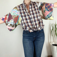 Load image into Gallery viewer, Plaid Birdie Top